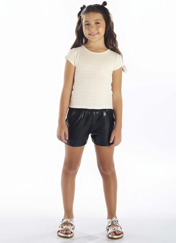 Pulla Bulla - Blusa Ribana com Elastano Leve Bege 2