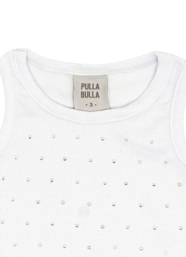 Pulla Bulla - Blusa Ribana com Elastano Leve Branco 2