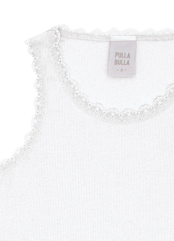 Pulla Bulla - Blusa Ribana com Elastano Leve Branco 4