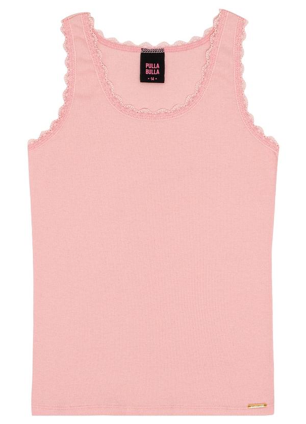 Pulla Bulla - Blusa Ribana com Elastano Leve Rosa