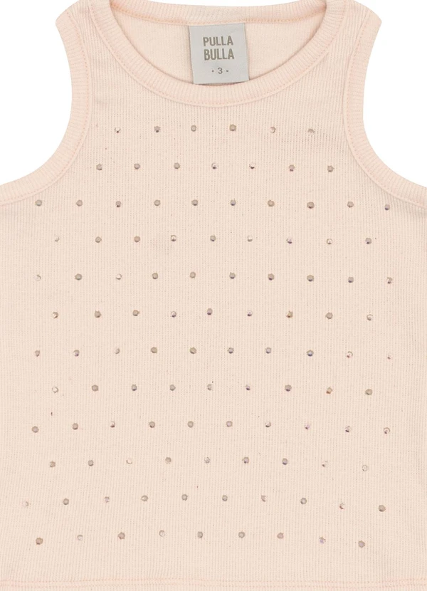 Pulla Bulla - Blusa Ribana com Elastano Leve Rosa 1