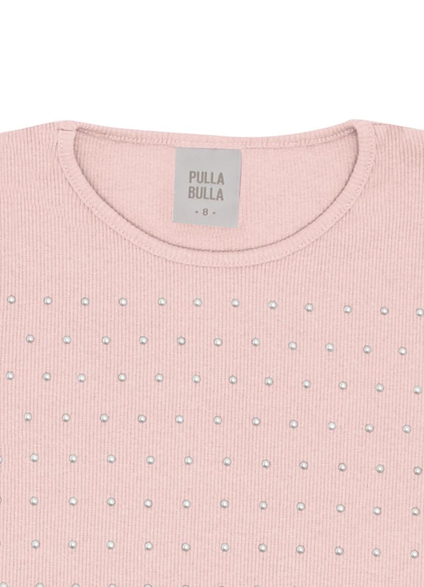 Pulla Bulla - Blusa Ribana com Elastano Leve Rosa 2