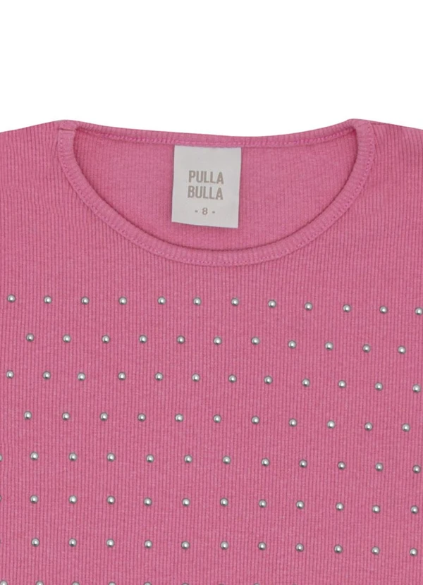 Pulla Bulla - Blusa Ribana com Elastano Leve Rosa 2