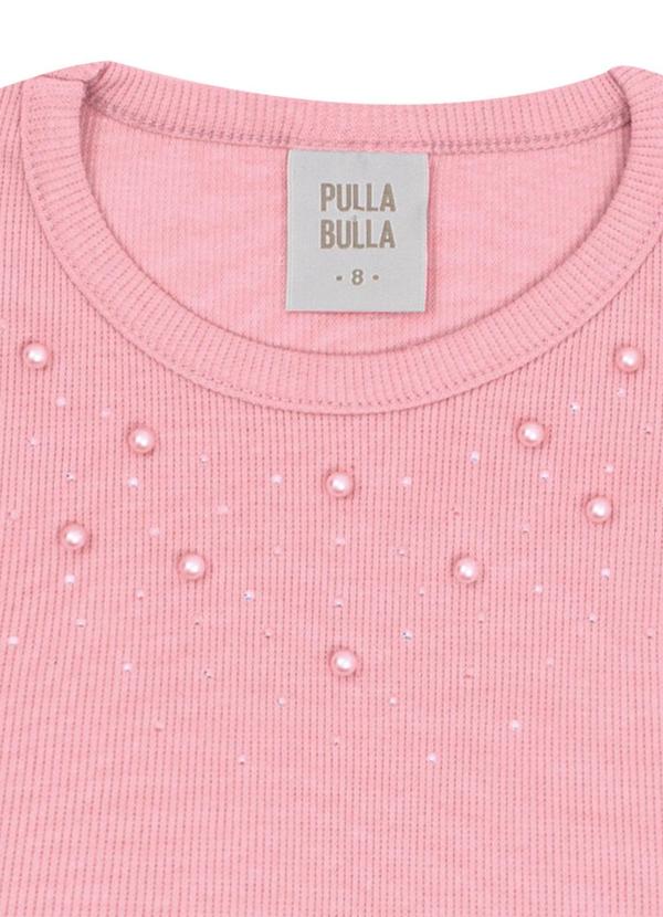 Pulla Bulla - Blusa Ribana com Elastano Leve Rosa 2