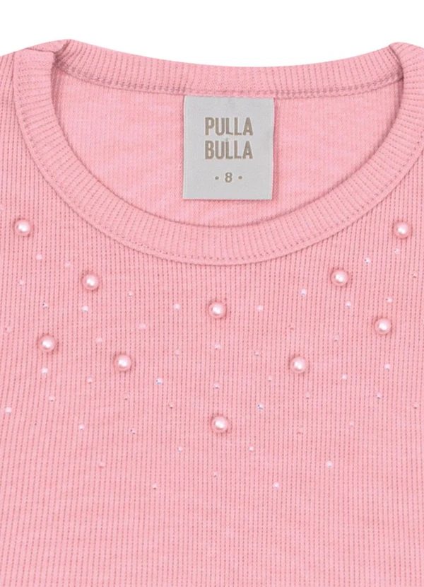 Pulla Bulla - Blusa Ribana com Elastano Leve Rosa 2