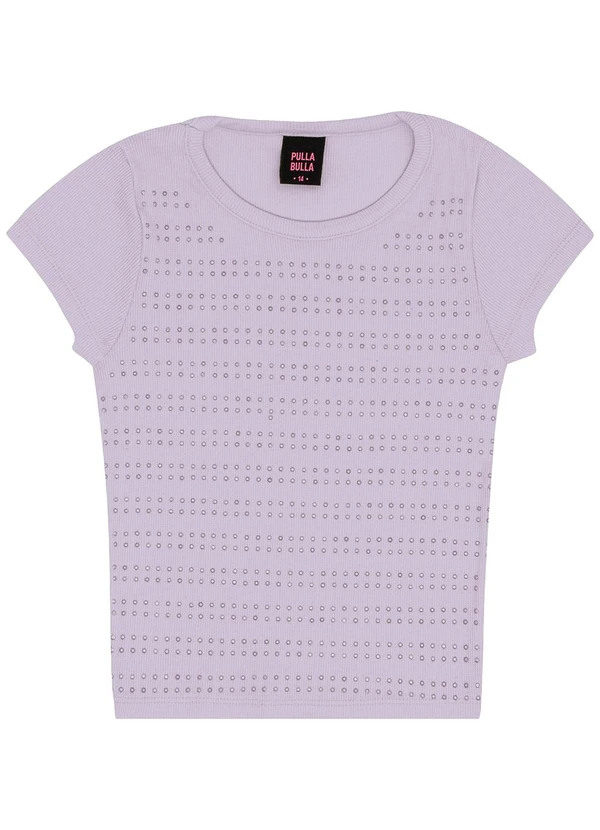 Pulla Bulla - Blusa Ribana com Elastano Leve Roxo 3
