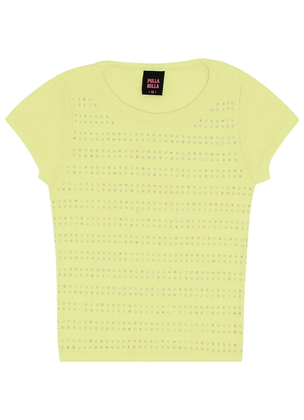 Pulla Bulla - Blusa Ribana com Elastano Leve Verde
