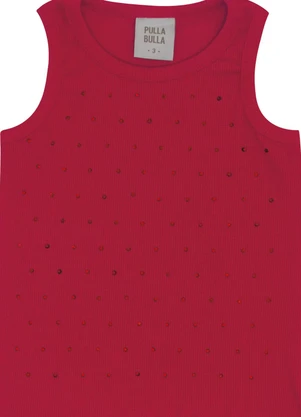 Pulla Bulla - Blusa Ribana com Elastano Leve Vermelho - PULLA BULLA