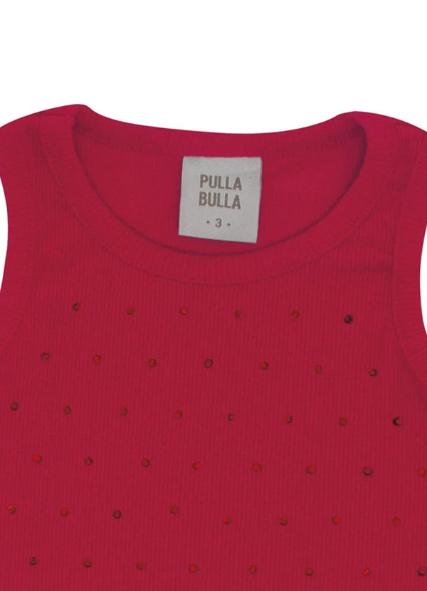Pulla Bulla - Blusa Ribana com Elastano Leve Vermelho 2
