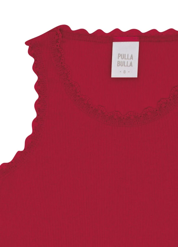 Pulla Bulla - Blusa Ribana com Elastano Leve Vermelho 4