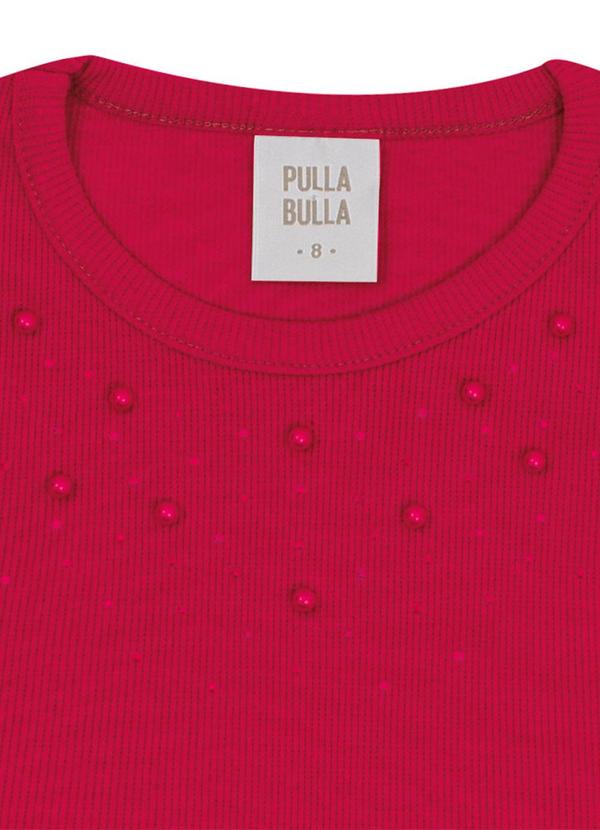 Pulla Bulla - Blusa Ribana com Elastano Leve Vermelho 2