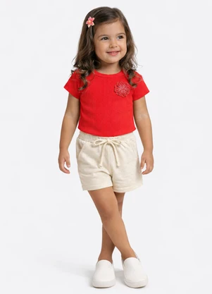Pulla Bulla - Blusa Ribana com Elastano Leve Vermelho - PULLA BULLA