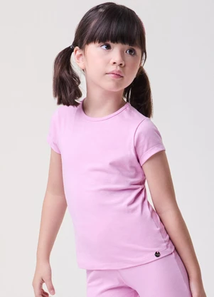 Bimbi - Blusa Rosa Baby Básica Rosa - BIMBI