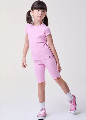 Bimbi - Blusa Rosa Baby Básica Rosa - BIMBI
