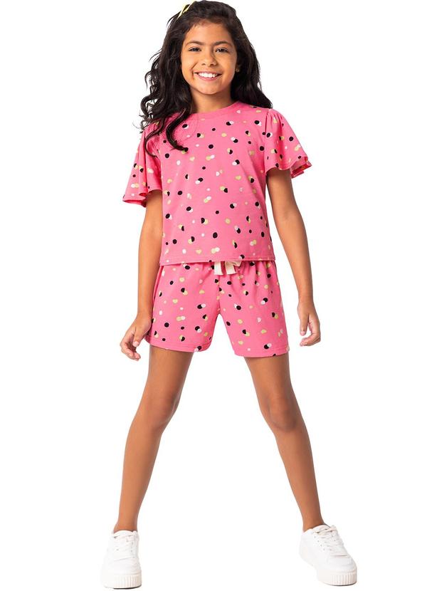 Malwee Kids - Blusa Rosa Box Poá em Malha Menina 2