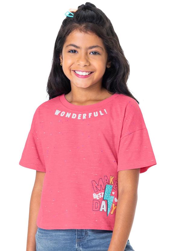 Malwee Kids - Blusa Rosa Box Wonderful Menina