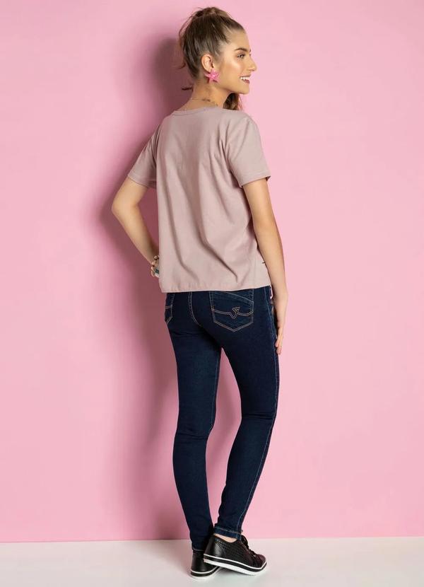 Outlet - Blusa Rosa Claro Juvenil com Detalhes em Perolas 5