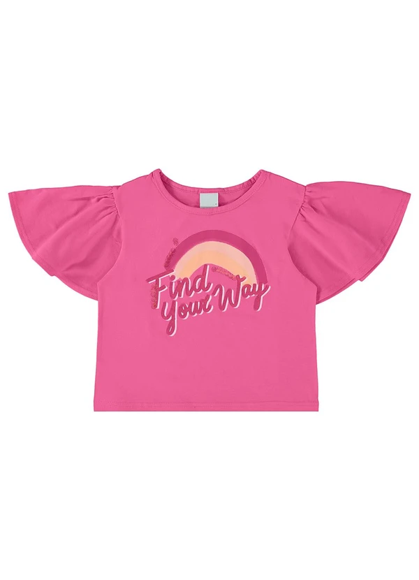Malwee Kids - Blusa Rosa Escuro Box Find Your Way Menina