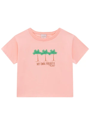 Carinhoso - Blusa Rosê Box My Own Paradise Menina - CARINHOSO