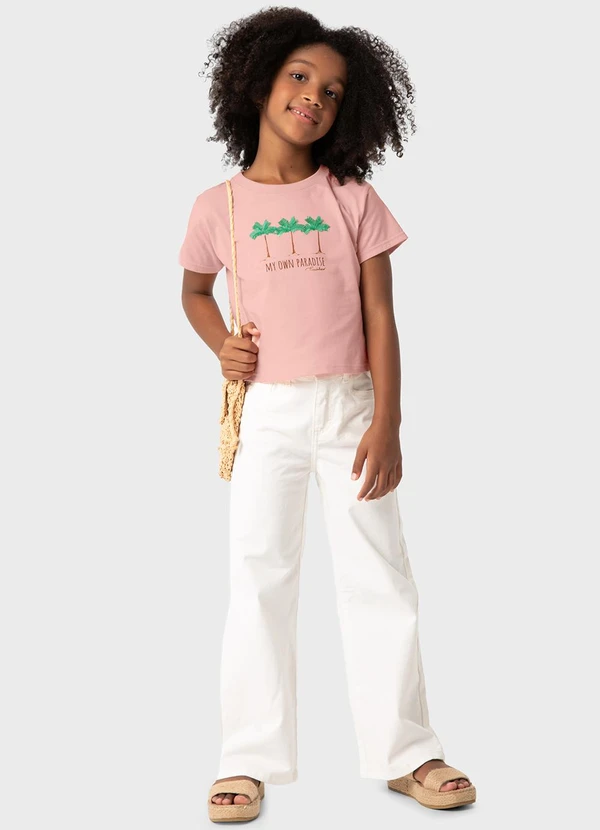 Carinhoso - Blusa Rosê Box My Own Paradise Menina