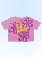 Fakini Kids - Blusa Bege - variação: Roxo