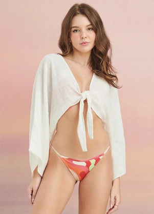 I Am - Blusa Saída de Praia Off White - I AM