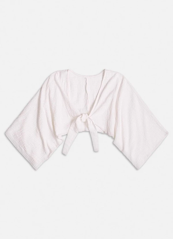 I Am - Blusa Saída de Praia Off White 3