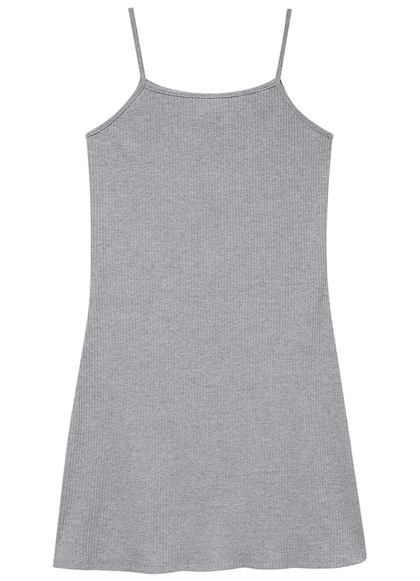 Amora - Blusa Teen Boxy com Vestido Cinza 5