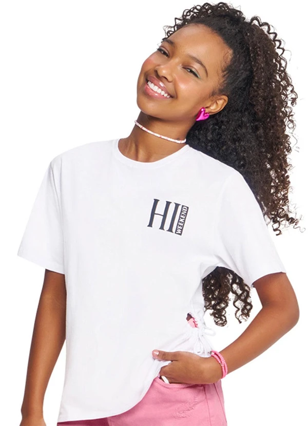 Amora - Blusa Teen Feminina Branco