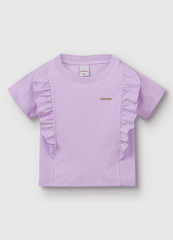 Carinhoso - Blusa Tradicional em Cotton Lavanda 3