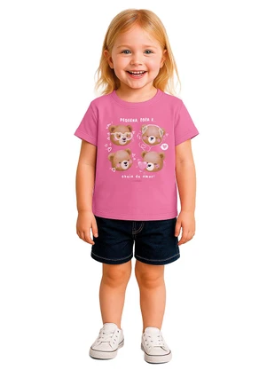 Malwee Kids - Blusa Ursinhos em Malha Rosa Escuro - MALWEE KIDS