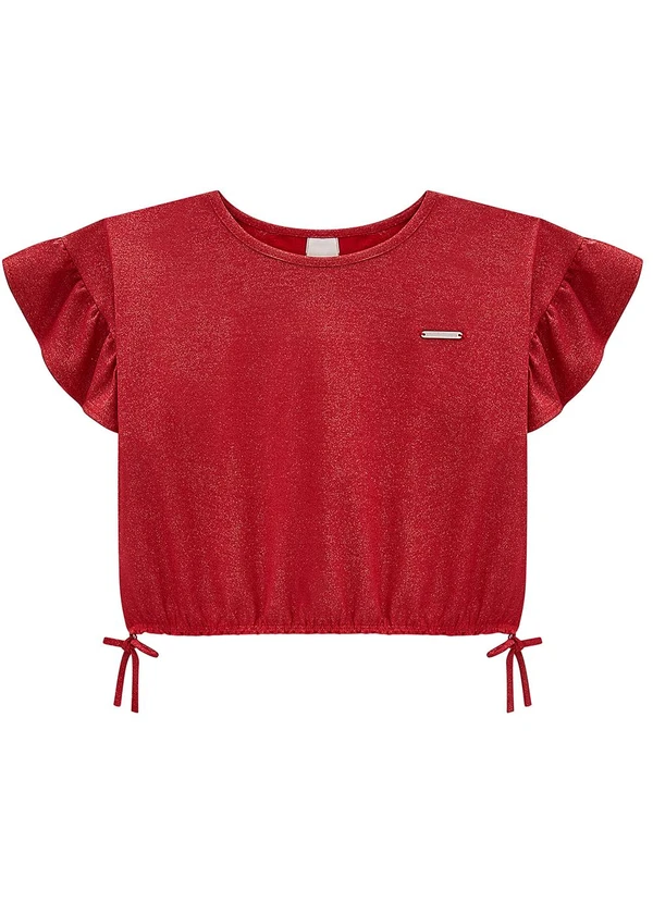 Carinhoso - Blusa Veemelha Box com Glitter Menina 3