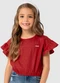 Carinhoso - Blusa Veemelha Box com Glitter Menina - variação: Veemelha