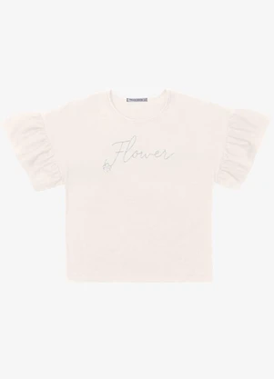 Trick Nick - Blusa Verão Menina com Bordado Bege - TRICK NICK