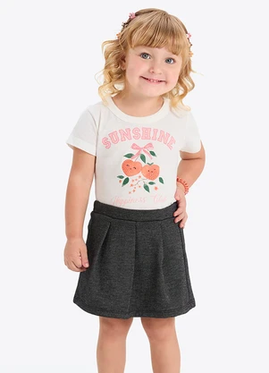 Rovi Kids - Blusa Verão Menina com Strass Bege - ROVI KIDS
