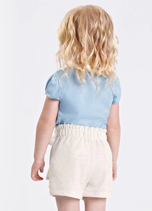 Trick Nick - Blusa Verão Menina Curto com Estampa Azul - TRICK NICK