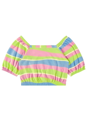 Malwee Kids - Blusa Verde Cropped Tie Dye Menina - MALWEE KIDS