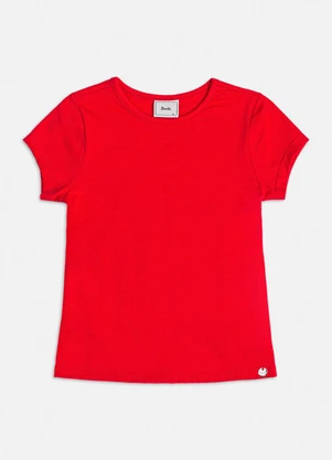 Bimbi - Blusa Vermelha Básica Vermelho - BIMBI