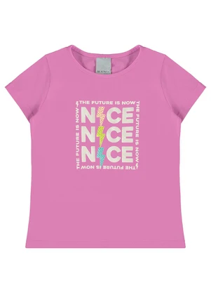 Malwee Kids - Blusa Violeta Nice em Malha Menina - MALWEE KIDS