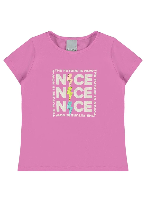 Malwee Kids - Blusa Violeta Nice em Malha Menina