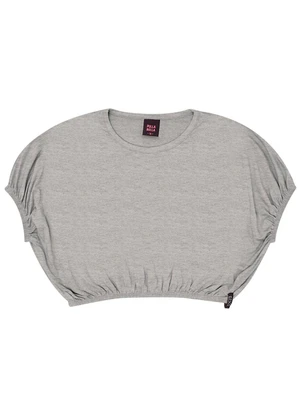 Pulla Bulla - Blusa Viscolycra Menina Cinza - PULLA BULLA