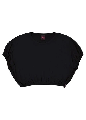 Pulla Bulla - Blusa Viscolycra Menina Preto - PULLA BULLA