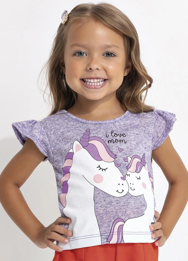 - Blusa Unicórnio Roxo