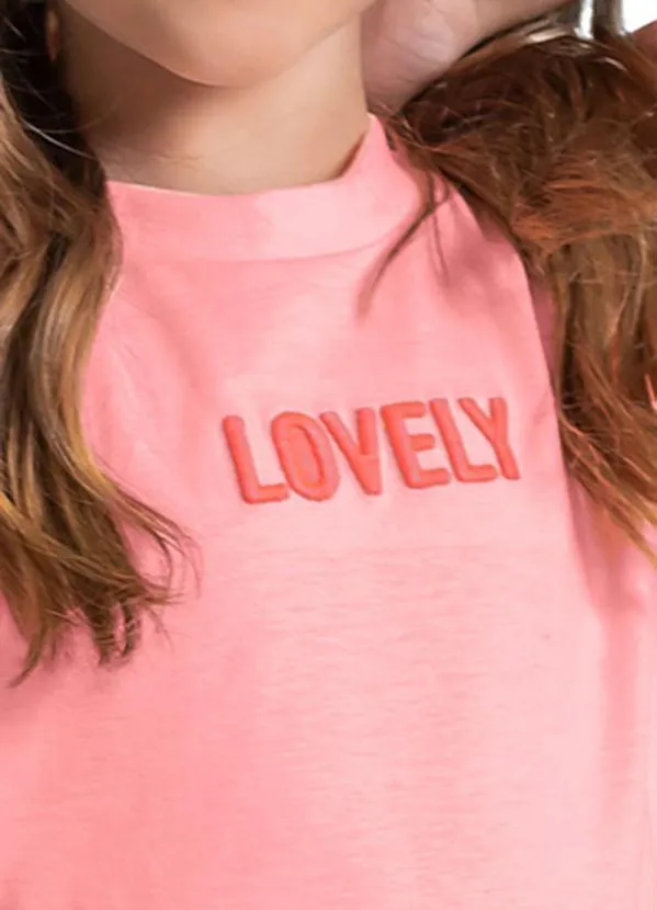 Quimby - Camiseta Básica Infantil Lovelly Rosa 2