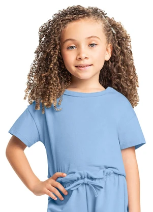 Camiseta Básica para Menina Bee Loop Azul - BEE LOOP