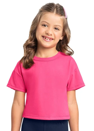Camiseta Básica para Menina Bee Loop Rosa - BEE LOOP