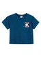 Malwee Kids - Camiseta Box Flower Azul Escuro - variação: Azul Escuro