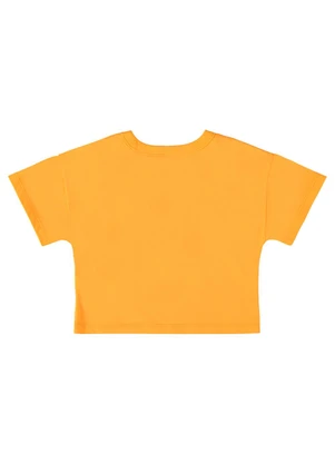 Bee Loop - Camiseta em Meia Malha Menina Amarelo - BEE LOOP