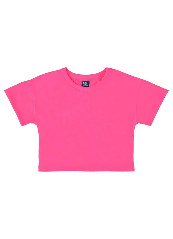 Bee Loop - Camiseta em Meia Malha para Menina Rosa