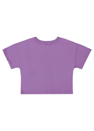 Bee Loop - Camiseta em Meia Malha para Menina Roxo - BEE LOOP